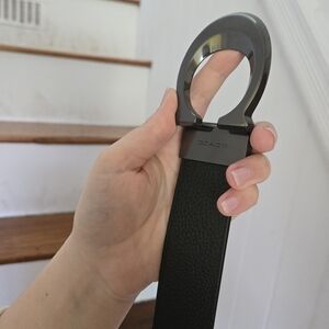 Coach Signature Buckle Reversible Belt